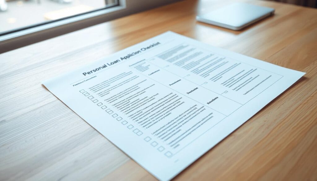personal loan application checklist
