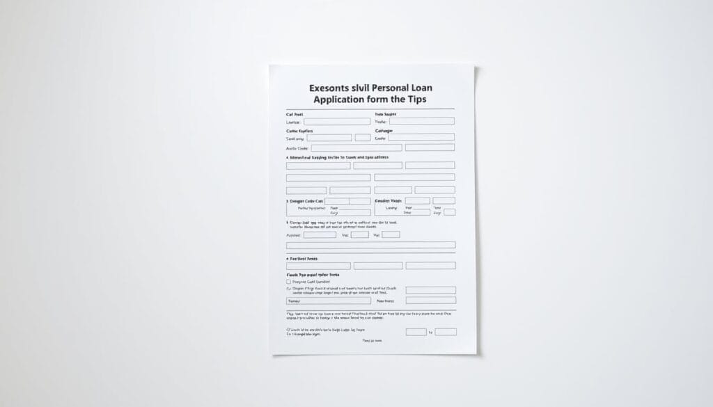 personal loan application form guide